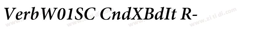 VerbW01SC CndXBdIt R字体转换
